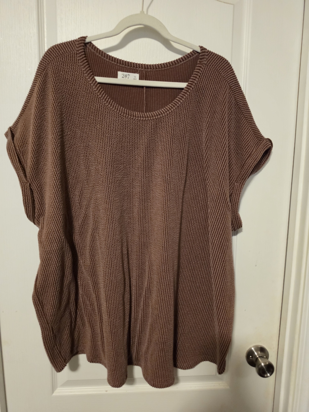 24/7 By MAURICES Effortless Dusty Rose Knit Tunic Top